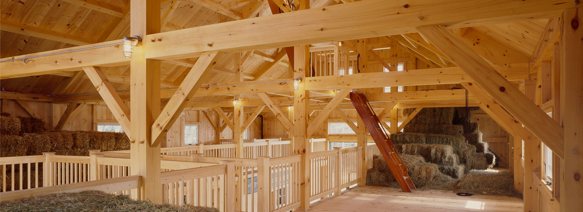 Timber frame barns